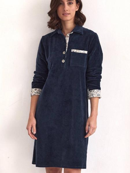 Robe d'intérieur en velours Collection Yani