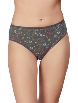 Slip coton imprimé petites fleurs colorées