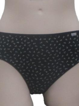 Slip coton imprimé petites fleurs bleues