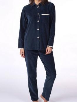 Pyjama boutonné velours Collection Yani