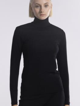 Pull basique maille plate col roulé maille plissée