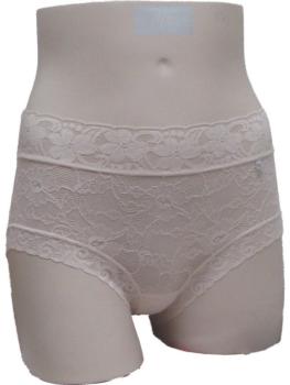 Shorty uni dentelle motif floral