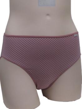 Lot de 2 slips coton imprimé mauve et violet