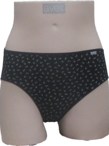 Slip coton imprimé petites fleurs bleues