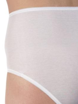 Culotte en coton fil d'Ecosse uni Oscalito - Blanc