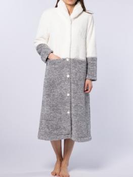 Robe de chambre longue boutonnée Collection Hypno