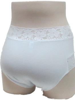 Shorty uni coton et dentelle