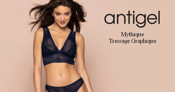 soutien gorge tressage graphique Antigel
